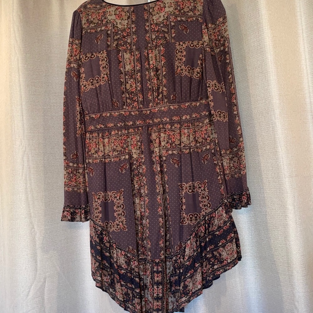 Free People floral faded black minidress - Picture 3 of 4
